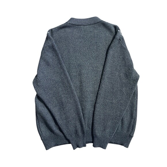 Barcelino Cardigan Sweater Wool Academia Grandpa Core Sz L - Picture 6 of 13